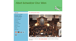 Desktop Screenshot of albert-schweitzer-chor.net
